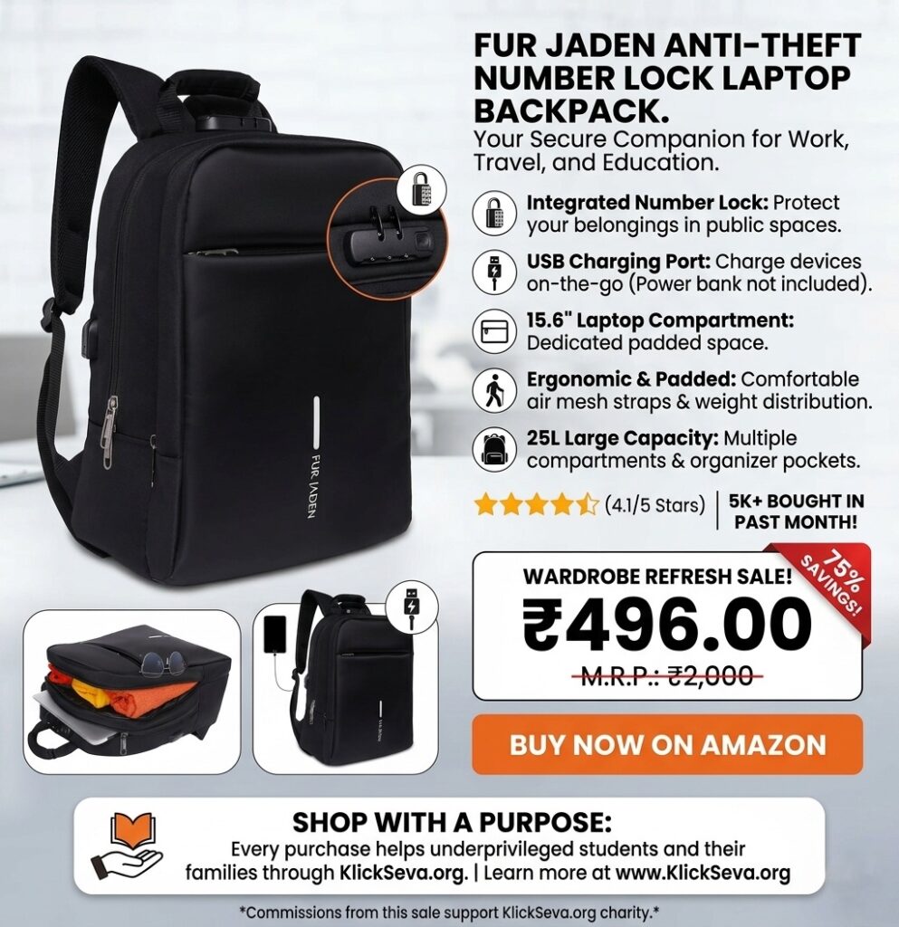 ur jaden anti theft number lock backpack bag