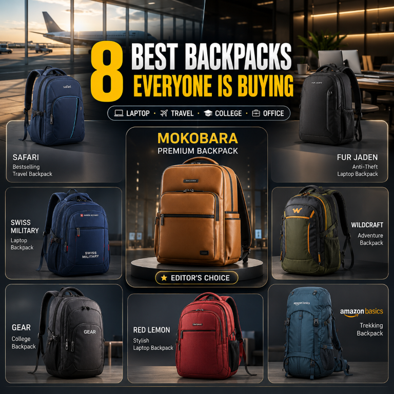 8 best backpacks everyone is buying from amazon 2026 Best backpacks online in India including laptop backpacks, travel backpacks, trekking rucksacks and casual backpacks for men and women